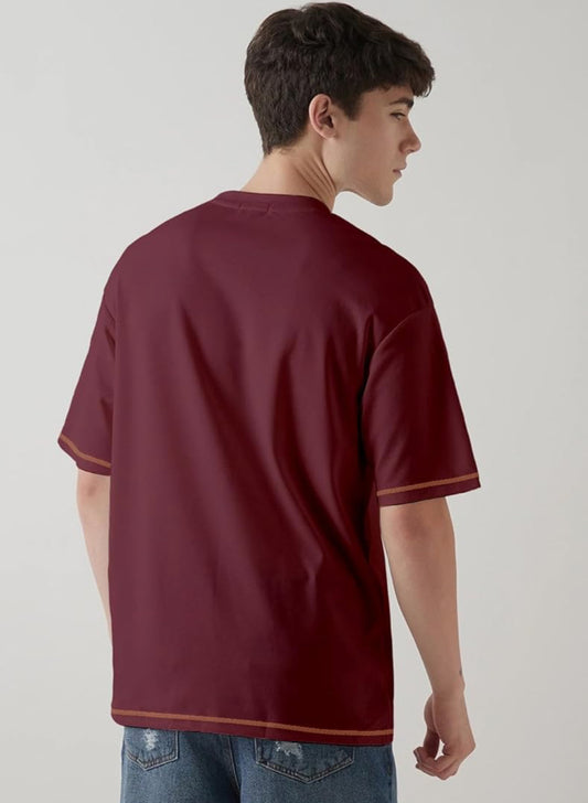 UrbanAura.Co Oversized Football Graphic T-Shirt - Multi Color