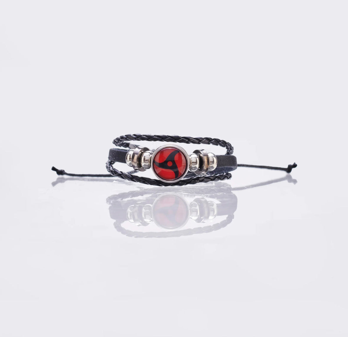 UrbanAura.Co – Uchiha Legacy Pack (Itachi Ring + Bracelet + Sharingan Chain)