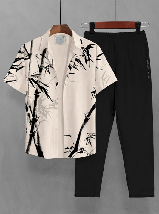 UrbanAura.Co-BULLMER Trendy Shirt & Pants Co-ords Set for Men | Stylish Casual & Party Wear Outfit