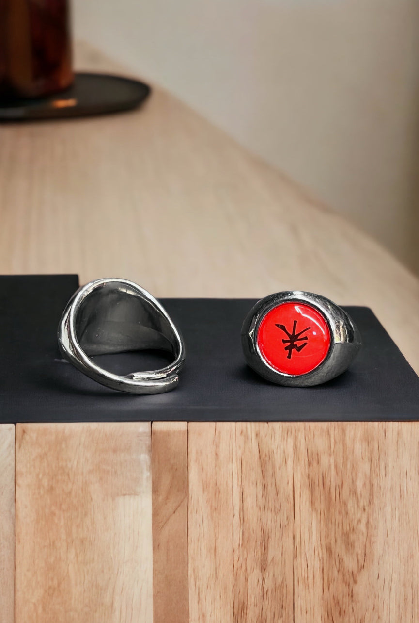 UrbanAura.Co – Uchiha Legacy Pack (Itachi Ring + Bracelet + Sharingan Chain)