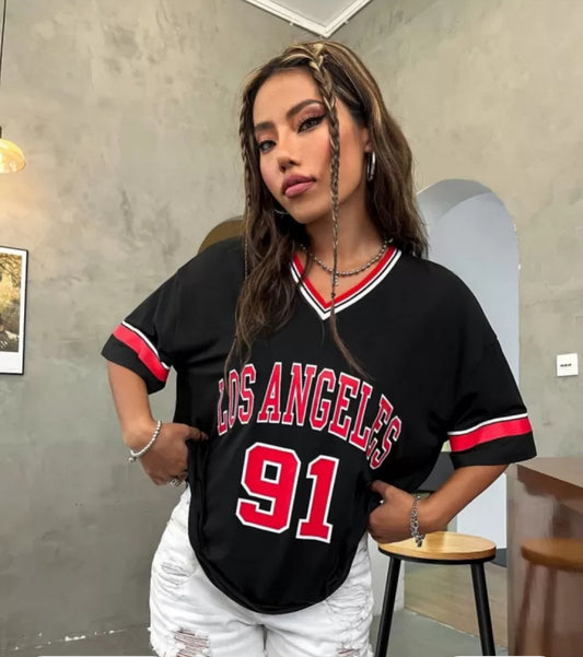 UrbanAura.Co | Stylecast X Slyck Typography Printed V-Neck T-shirt for Men