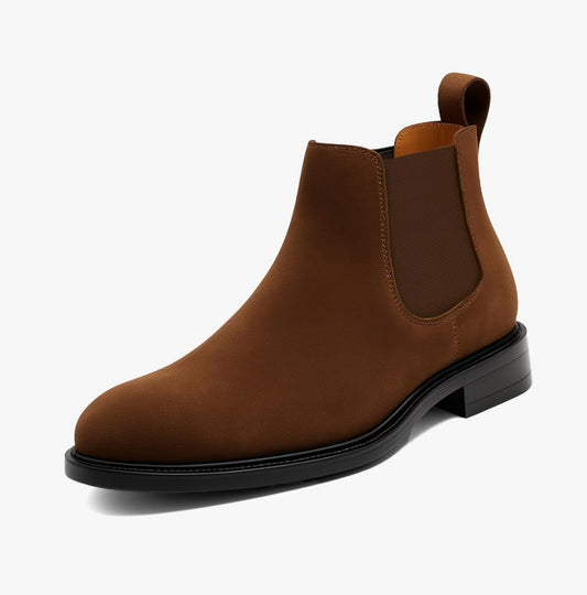UrbanAura Suede Chelsea Boots for Men | Premium Slip-On | Comfortable High-Top Casual & Party Wear Footwear